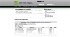 Desktop Screenshot of exame3.ifal.edu.br