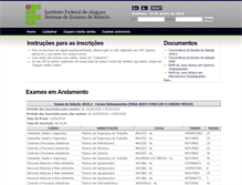 Tablet Screenshot of exame3.ifal.edu.br