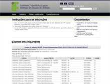 Tablet Screenshot of exame.ifal.edu.br