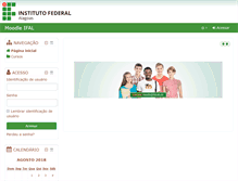 Tablet Screenshot of moodle.ifal.edu.br